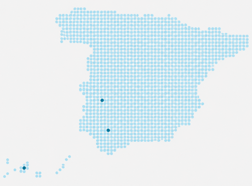 mapa oficinas puntos